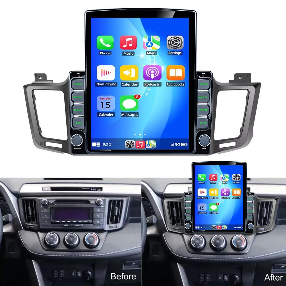 Android 13 Auto Carplay Car Radio For Toyota RAV4 RAV 4 Xa40 2012 2013 2014 2015 2016 2017 2018 2019 Stereo Multimedia Player BT