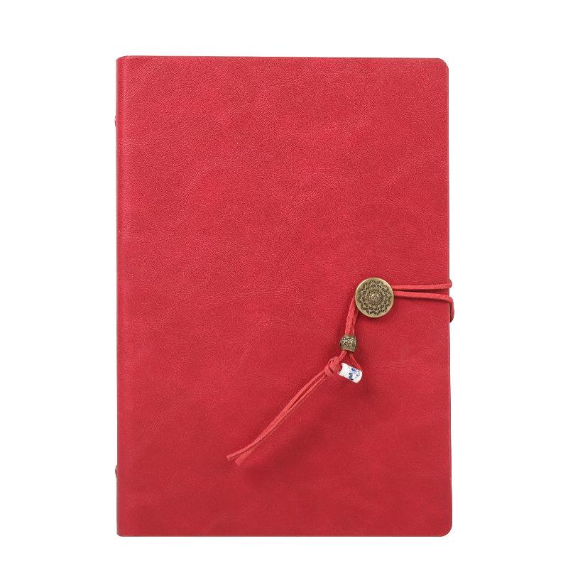 Chinese Style A5 Loose-leaf Business Notebook Set with Free Engraving - Retro Diary & Gift Box