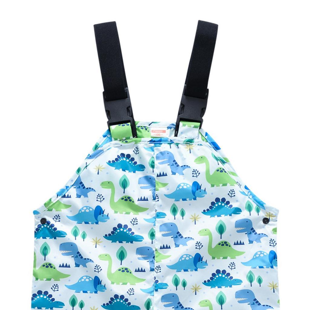 Regnbyxor i ett stycke för barn Vattentäta och vattentäta utomhushängslar