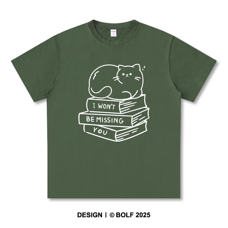 Women's I Won't Be Missing You Printed T-Shirt 100% Cotton Oversized Savage Graphic Tees for Men Summer Tops Breakup Streetwear