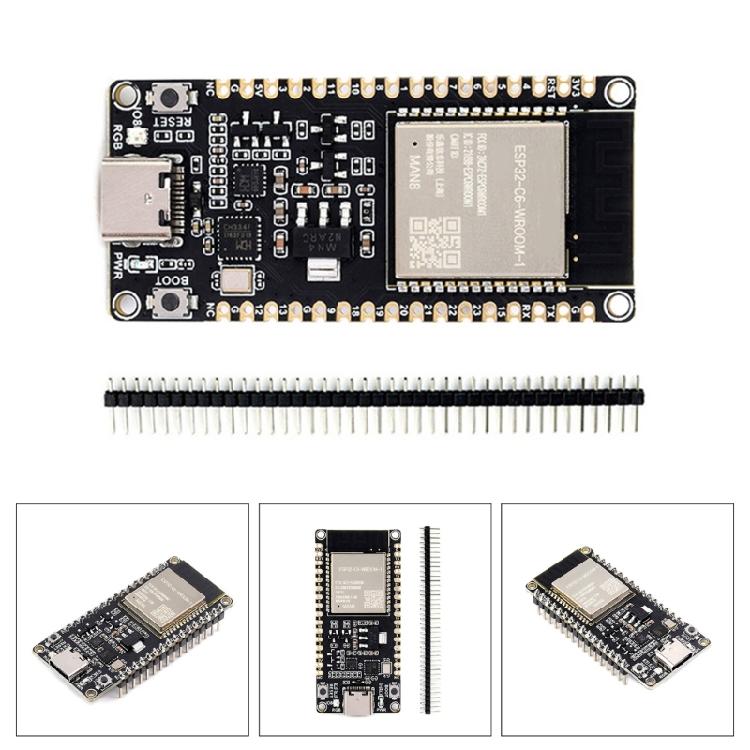 ESP32C6-WROOM-1-N8 WiFi6+ BTcompatible5.0 + IEEE802.15.4 Development Kit for Home Automations and Consumer Electronics