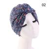 Solid Color Women Elastic Cotton Fold Turban Hat Soft Bonnet Muslim Hijab Ladies Head Wrap Warm Beanies Chemo Hat