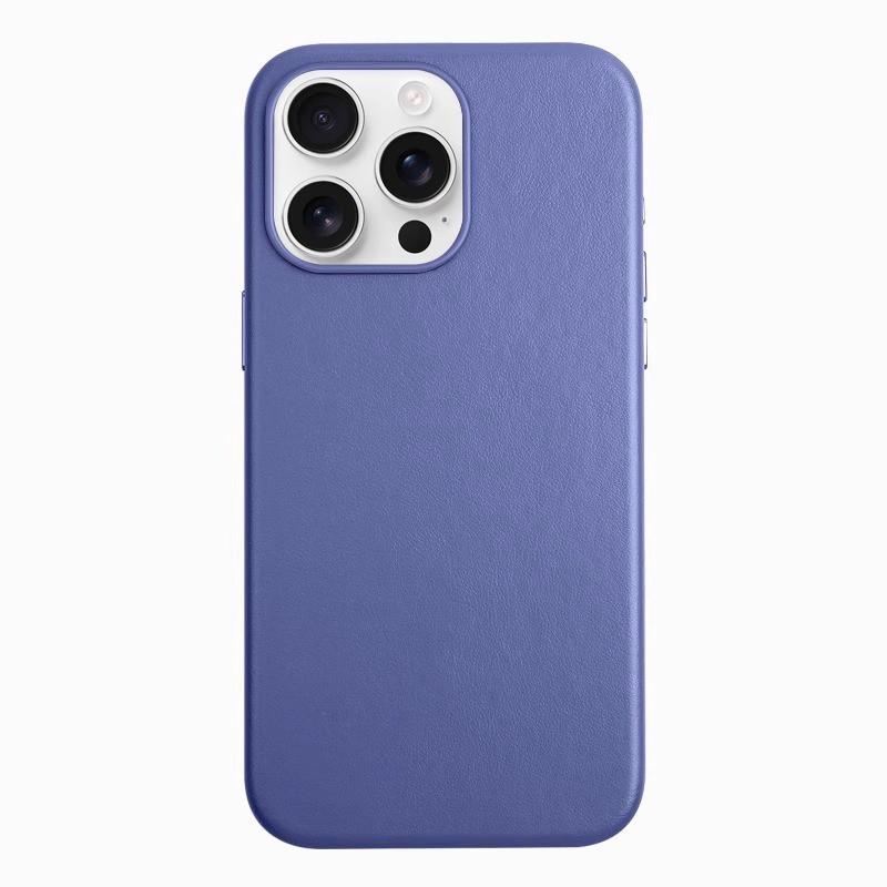 Magnetic Phone Case IPhone 17 16 15 With MagSafe Compatible Leather Back Cover Shockproof Slim Design