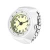 Finger Ring Watch, One Size Fits Most: Waterproof Analog Ring Watch for Men and Women - Perfect for Birthdays, Anniversaries, Valentine's Day, White