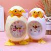 Cartoon Eggshell Alarm Clock Plastic Mini Clock Creative Bell Alarm Clocks  Bedside