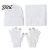 Casual Autumn Winter Outfit Accessories Warm Three-piece Set Knitted Hat Scarf And Touch Screen Cozy Wear Gloves Essentials Soft Acrylic Windproof