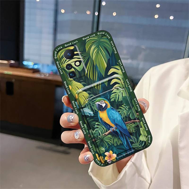 Anti-dust Full Wrap Phone Case For Infinix Zero X/X Pro/X6811/X6811B Shockproof Card Slot Dirt-resistant Protective Cute