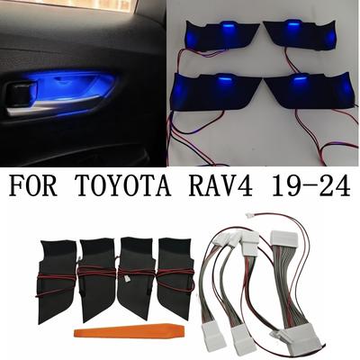 Für Toyota RAV4 -2024 Innen Türschale Ambientebeleuchtung Atmosphärenlampe Griff Armlehne Rahmen LED Blau Dekorationsleuchte