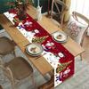 Christmas Santa Snowman Table Runner Christmas Decorations for Home 2026 Xmas Party Table Decor Navidad Noel New Year Tablecloth