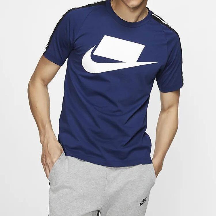 Nike T Shirts Men's Crew Neck Moderate Straight Fit AV9959-492