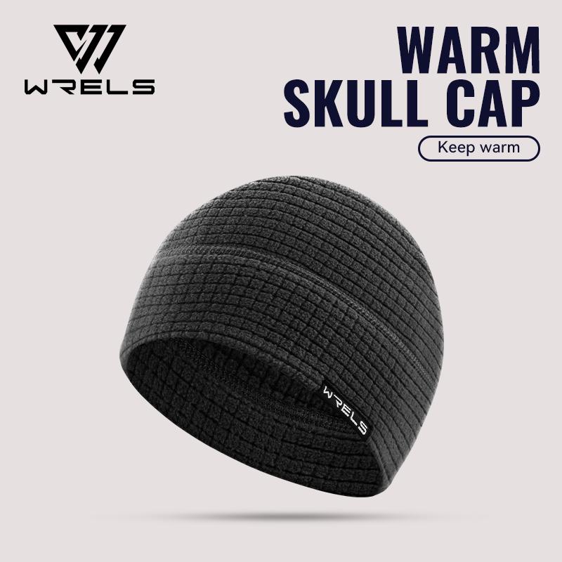 WRELS Warm Polar Beanie Cap Windproof Women Men Polar Fleece Waffle Warm Beanie Hat Soft Comfortable Ski Cycling Sports Cap чёрный