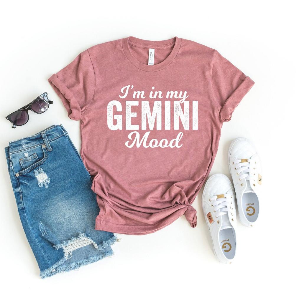 I'm in my gemini mood gimini shirt gift for gimini lover gimini tee gimini gifts astrology shirt zodiac shirt gimini zodiac funny moody tee