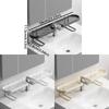 Prateleira de Armazenamento para Banheiro em Forma de U Drenagem de Água Grade Dupla Organizador de Cozinha Rack de Malha Sem Furos Suporte de Drenagem para Torneira Pia