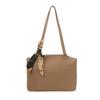 Womens Large Capacity Pu Tote Bag With Zipper Closure For Daily Commuting And Work