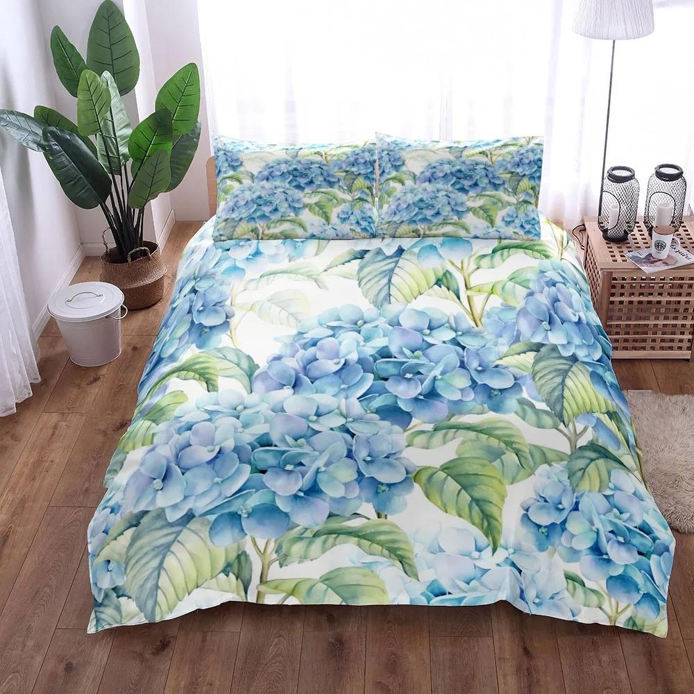 Van Gogh Mountain Village Oil Painting Duvet Cover Set King Queen Double Full Twin Single Size Bed Linen Set