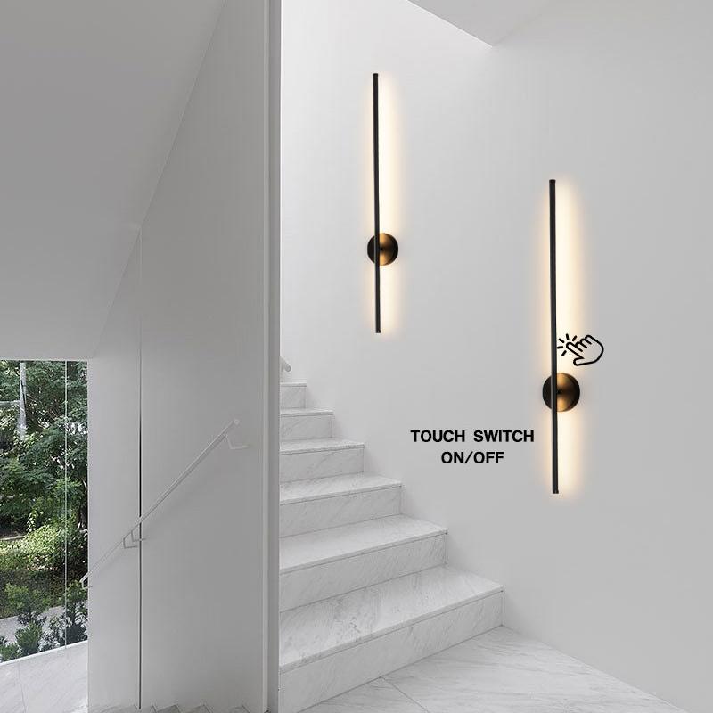 Lampă de perete LED modernă, tactilă, reglabilă, AC85-265V, pentru interior, 8w, 12w, 16w, 20w, pentru dormitor, pentru culoar și casă