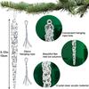 24pcs Christmas Icicle Ornaments for Christmas Tree Hanging Acrylic Crystal Christmas Ornaments 5.1"/ 13cm Clear Plastic Icicles
