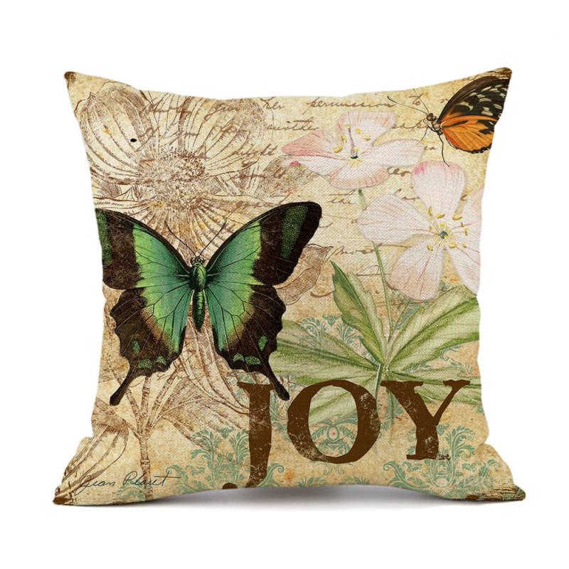 Colorful Printed Cushion  Cover Throw Pillow Case Without Pillow Insert For Home Sofa Car 45*45cm
