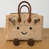 Jllycat Cute Fluffy Platinum Doll Crossbody Elf Handbag