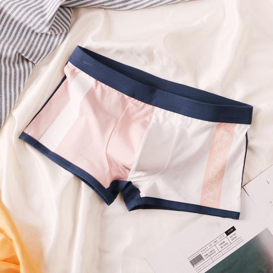 Herre Truser U Konveks Fargeblokk Stretch Elastisk Midje Medium Høyde Sexy Undertøy