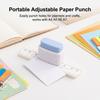 3-Hole Punch Handheld Metal And Plastic No-Paper-Shred Design For B5 Paper