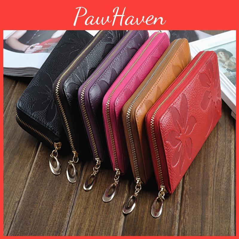 Elegant New Fashion Lady Purse Wallet With Soft Pu Leather And Zipper Closure