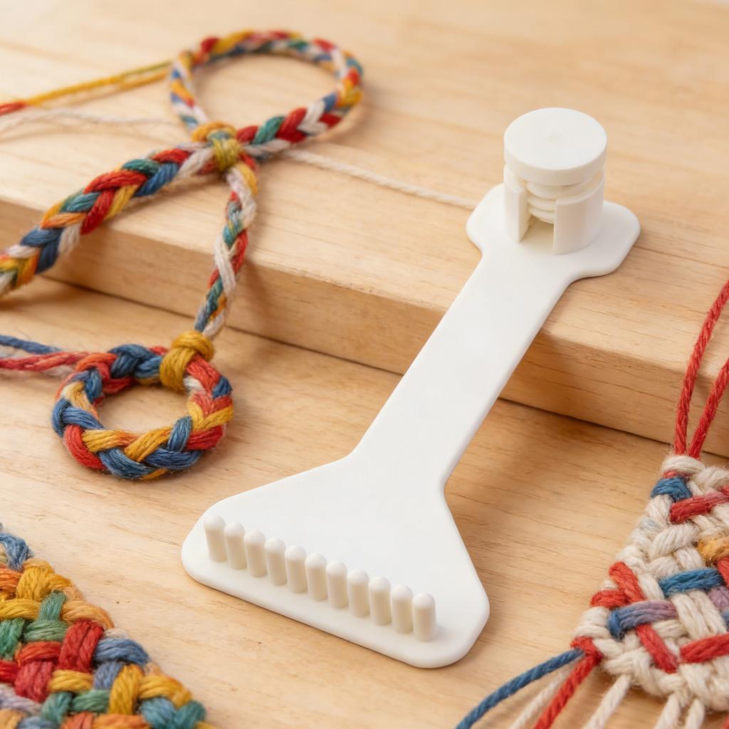 3D Printed Bracelet Maker,Friendship Bracelet Making Set for Multicord Knitting,Braiding Tool for DIY Jewelry Bracelet