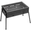 Captain Stag Ug 0111 [Barbecue STove  Grill  Bonfire  3 Way  Barbecue Grill  450  For 2 To 4 People   Height 3 Levels Adjustable  Black]