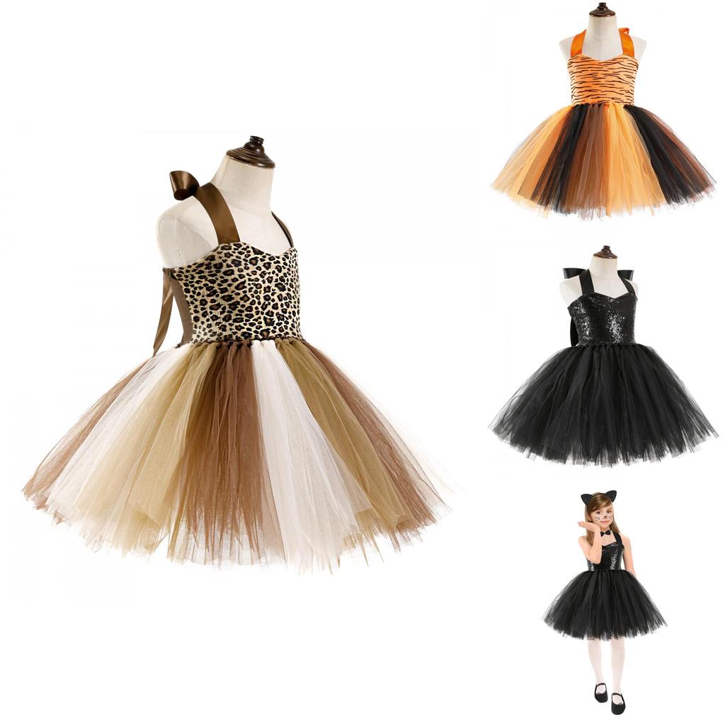 Niedliches und bequemes Giraffen-Tiger-Halloweenkostüm für Kinder