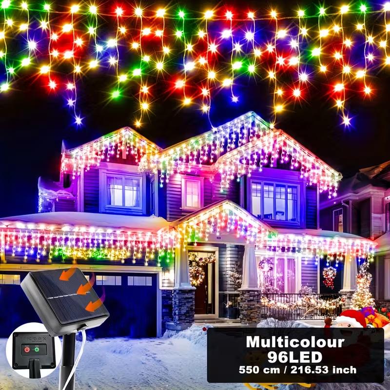 

Solar-Powered Christmas LED String Lights for Outdoor Garden and Courtyard Decor Solar—8m 180 Lights