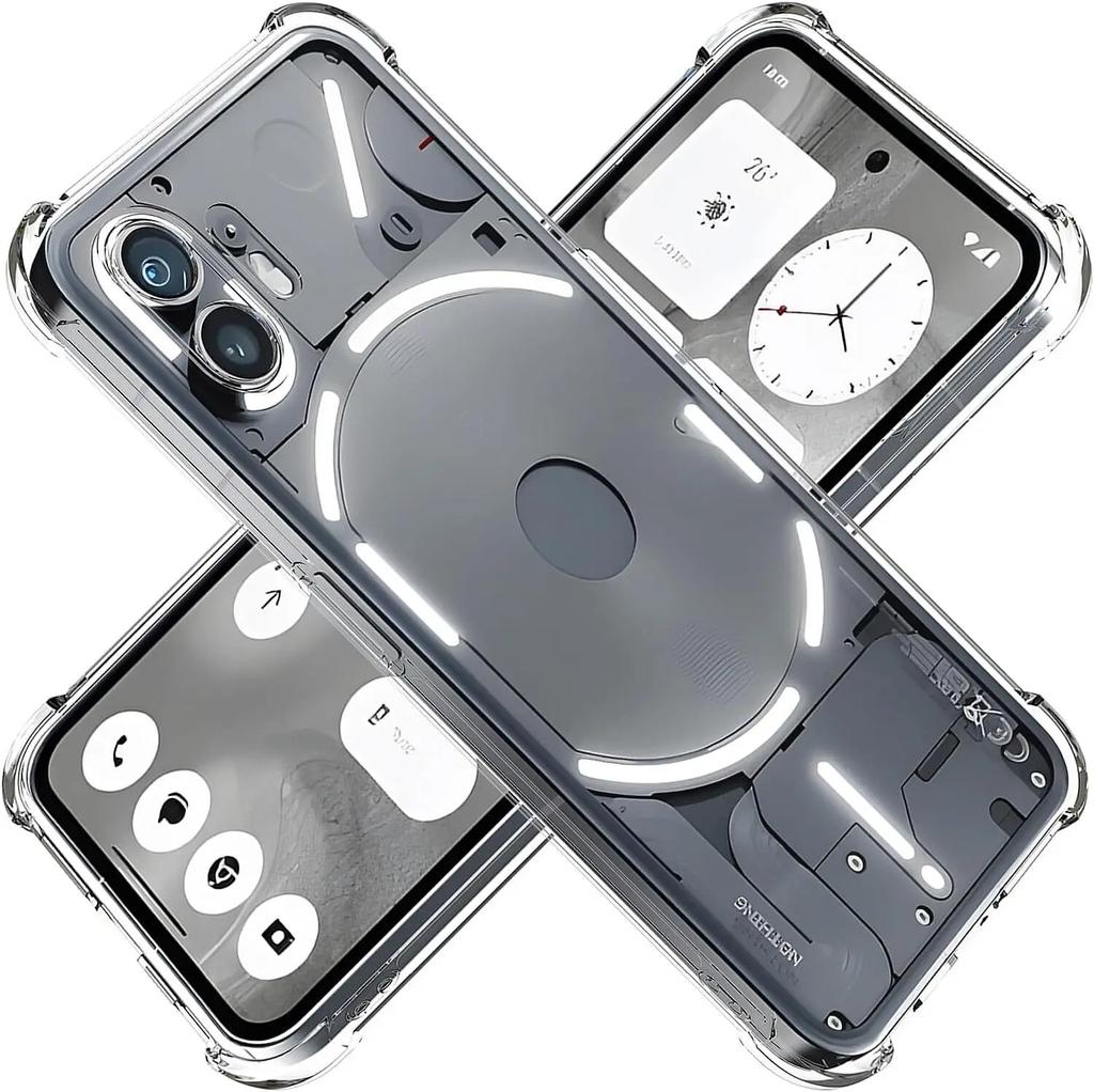 Měkké TPU průhledné pouzdro na telefon pro Nothing Phone 2 1 5G nárazuvzdorné airbagové ochranné čiré pouzdro Capa Fundas