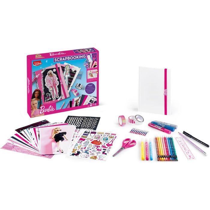 Kit de scrapbooking - maped creativ - barbie - 55 accessoires - a partir de 7 ans - multicolore
