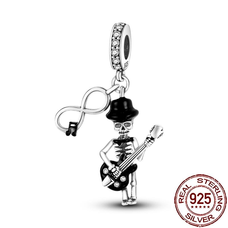 Gothic Charms Copper Halloween Nightmare Pumpkin Skull Witch Beads Fit Bracelet Necklace Women Diy Jewelry