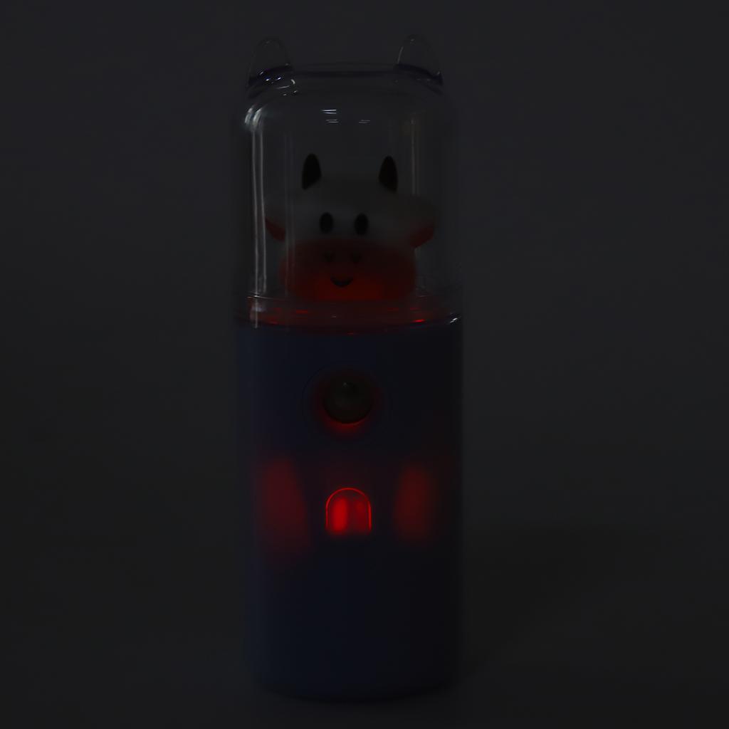 Portable   Facial   Moisturizing Handy Cool Mist Sprayer with Color Light Function