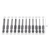 12pcs 50mm Length 1 4 Inch Hex Shank S2 Alloy Magnetic Cross Phillips Screwdriver Bit