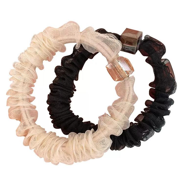 2023 Women's Net Yarn Hair Ties - Trendy Bun and Headband Accessories