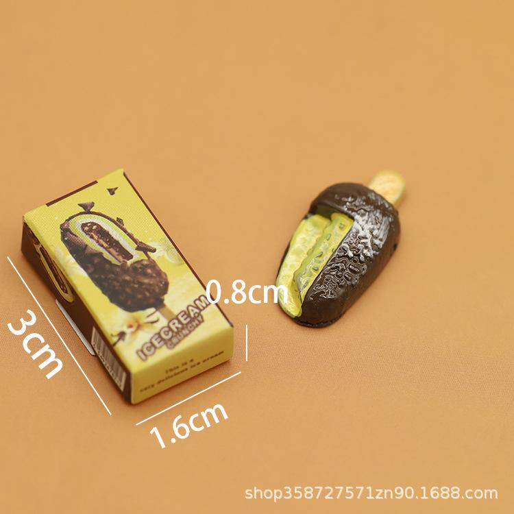 

Симуляция Мини-предметы Мороженое Эскимо Кукольный домик Модель Украшения Игрушки для игры в дом Миниатюрные Закуски для супермаркета