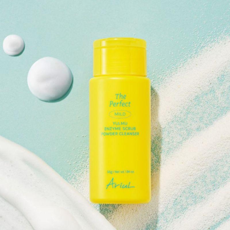 ARIUL The Perfect Job’s Tears Enzyme Scrub Powder Cleanser 55g – Gentle Exfoliating Powder Wash, Brightening & Pore Care