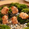 12 Pezzi Mini Figure di Capibara Carine Piccole Capibara Ornamenti in Resina Figure di Animali in Miniatura per Giardino delle Fate Bonsai Paesaggio Muschioso Artigianato Fai da Te