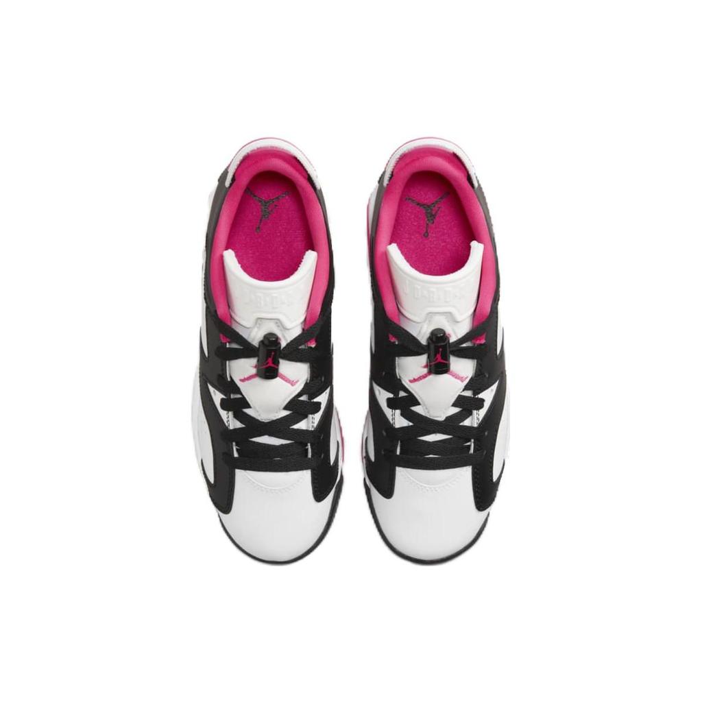 Zapatillas Air Jordan 6 Retro Low GS Fierce Pink para Niños Blanco Negro 768878-061