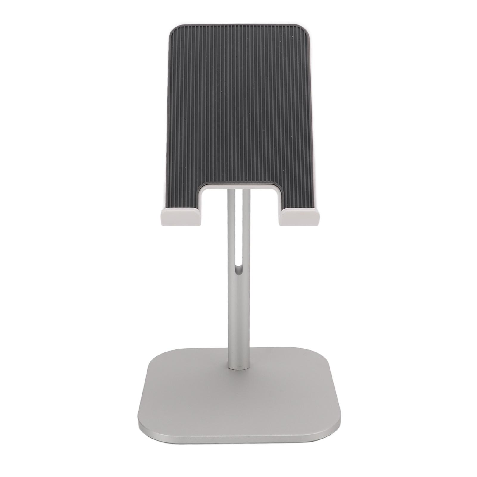 

Cell Phone Stand Ergonomic Design Weighted Base EVA Cushion Silver Adjustable Angle Phone Holder for Tablet Smartphone