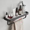 30-50CM Brushed Gold Glass Shelf  Aluminum Bathroom Storage Holder Bath Shower Shelf  Bathroom Shelf Mirror Wall Tray Towel Bar