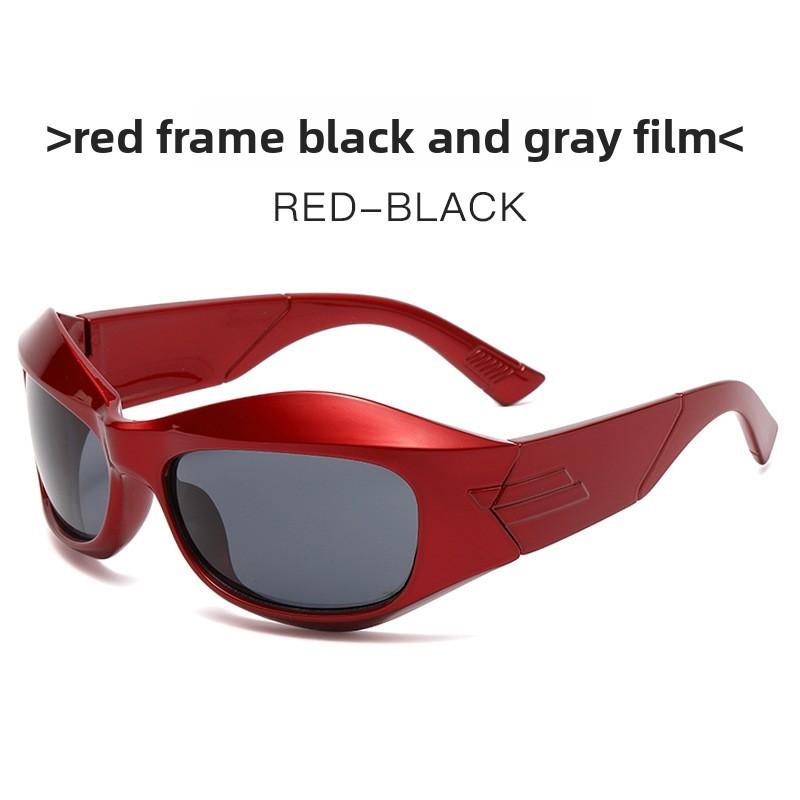 Punk Hiphop Trendy Sunglasses With Polycarbonate Lenses For Streetwear And Outdoor Activities