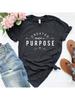 Created with A Purpose Cross T Shirts Casual Unisex Christian Faith Tee Shirt Femme Tumblr Grunge Short Sleeve Top Drop Shipping