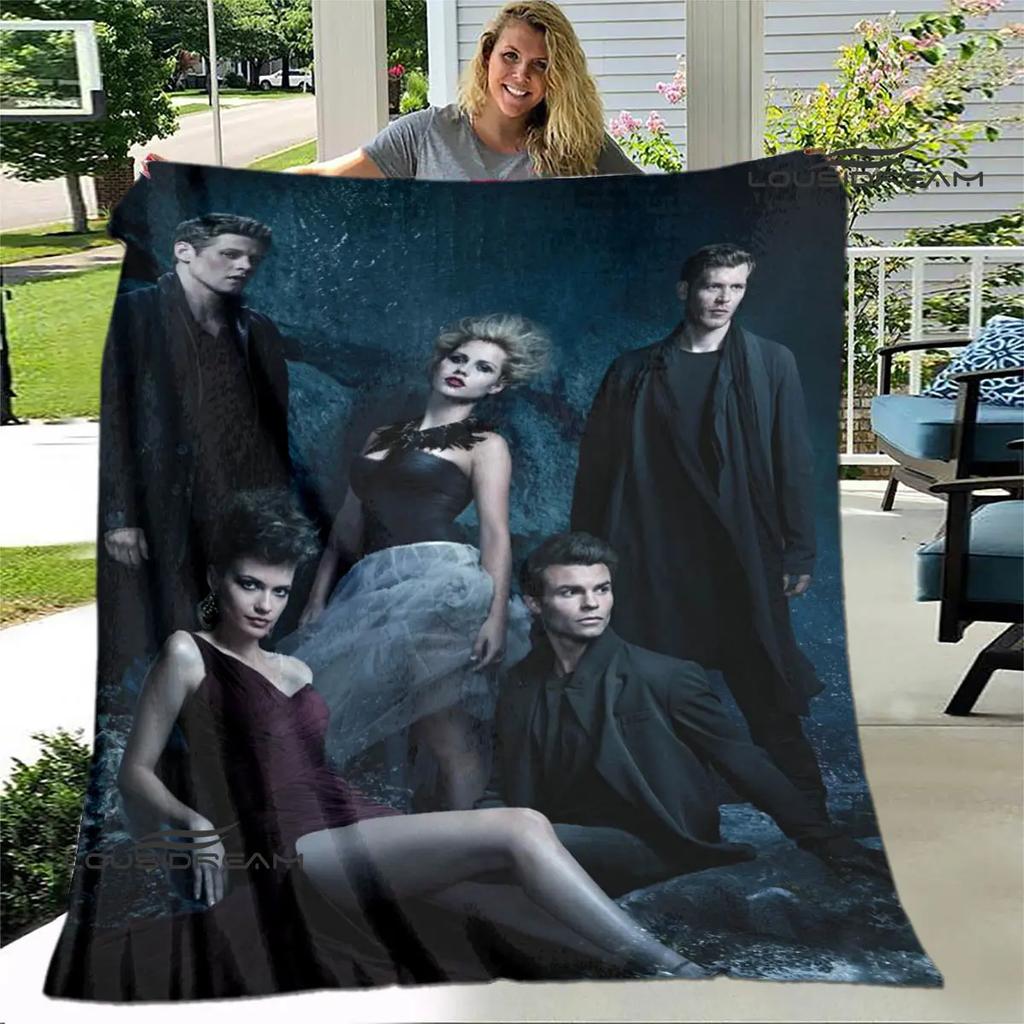 The Vampire Diaries Damon Salvatore Decken warme Flanelldecken Picknickdecke Heimreise Decke Bettwäsche Geburtstagsgeschenk