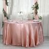 Satin Tablecloth Wedding Decoration Round Table Cover Cloth  Flexible Glass Table Protector Table Skirts Hotel Banquet Gold