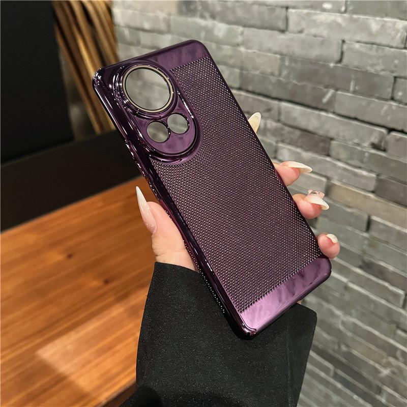 

Чехол для ПК с полным покрытием и рассеиванием тепла, пленка для объектива для Huawei nova 12 12s Pro Ultra Lite, защитная задняя крышка nova 12 Lite/12s темно-фиолетового