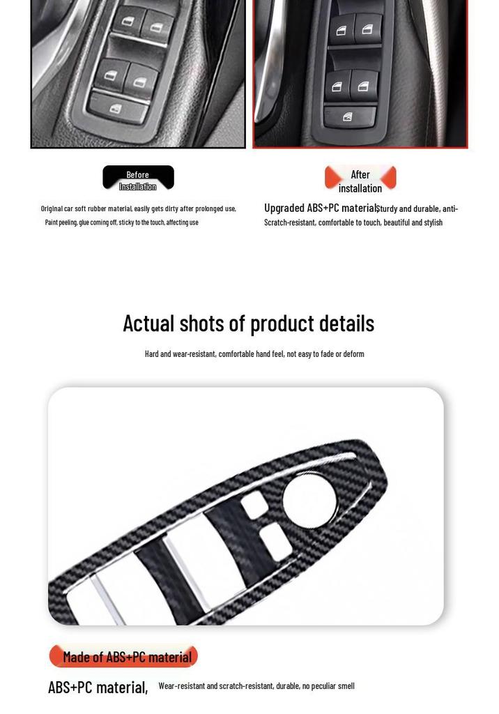 Compatible BMW 3 Series F30 F35 Window Lifter Switch Trim Panel