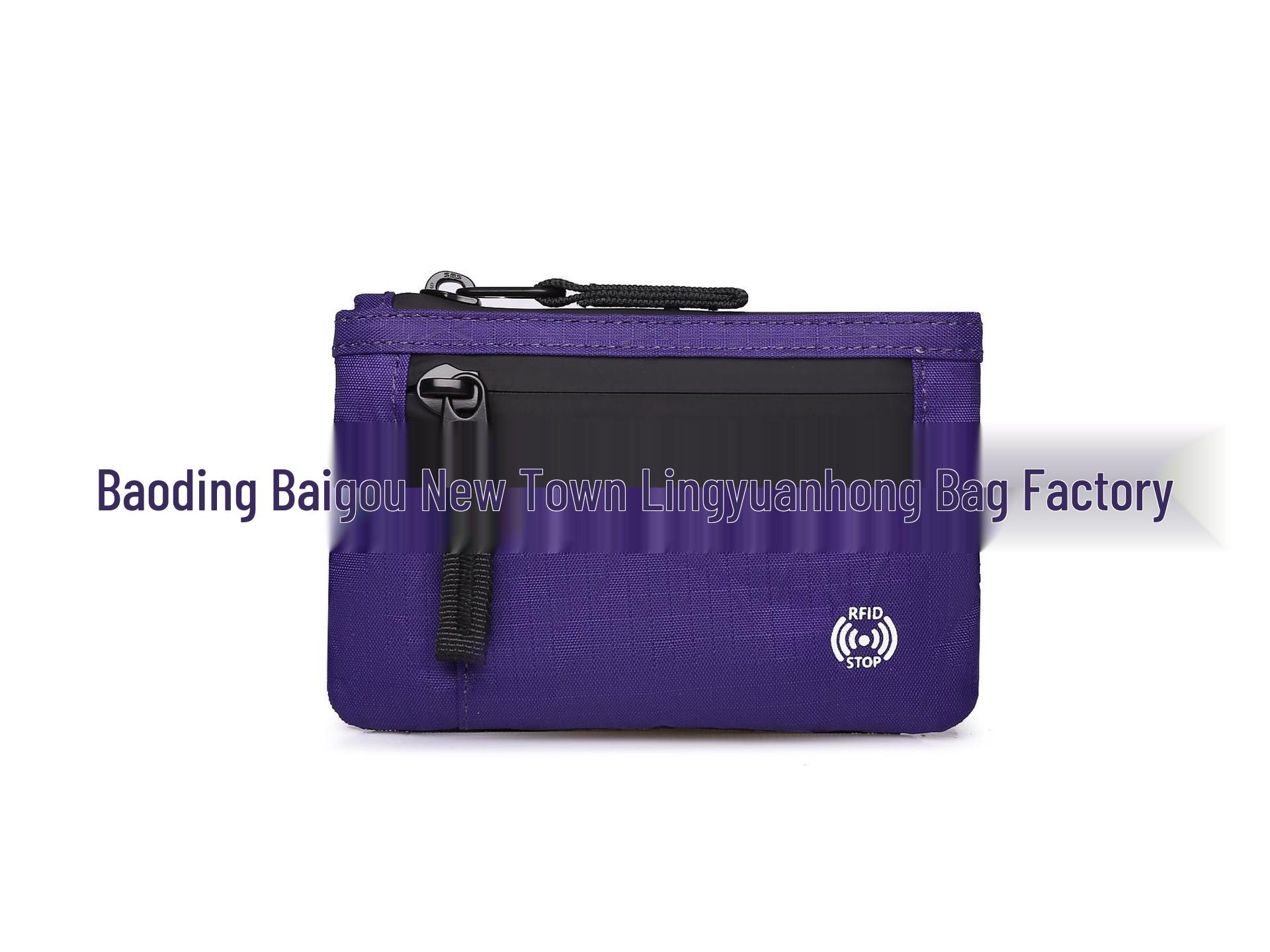 

RFID Кошелек-монетница и противоугонный держатель для карт, мини-дорожный кошелек с брелоком