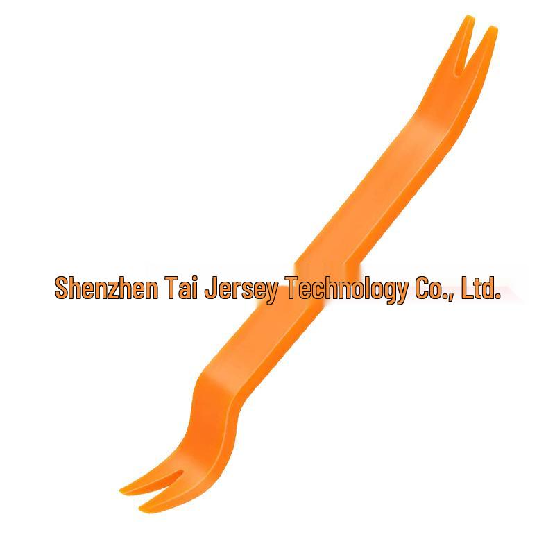 Car Audio & Door Panel Pry Tool Set: 6-inch Trim Clip Removal, 5-Piece Plastic Pry Bar Kit